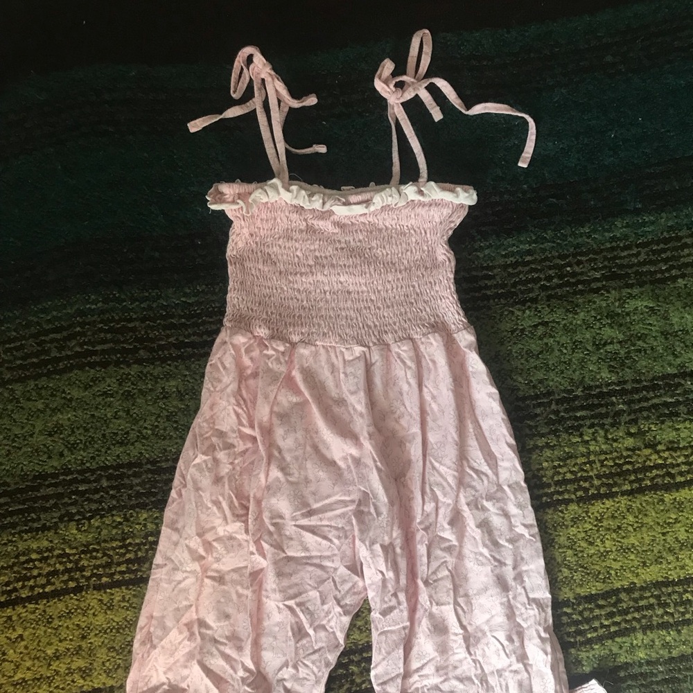 SweetHoney Pink Ruffled Jumpsuit